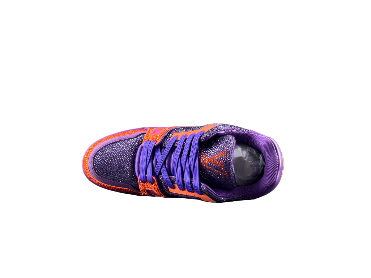 Louis Vuitton LV Trainers Portocaliu Violet Diamonds Luxury Ediție - prezentare produs