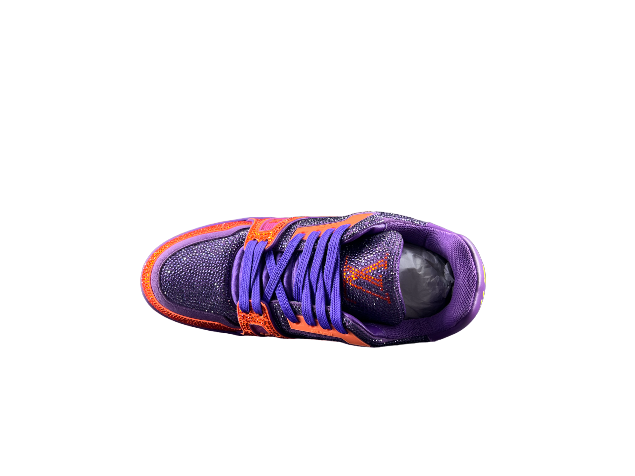 Louis Vuitton LV Trainers Portocaliu Violet Diamonds Luxury Ediție - prezentare produs