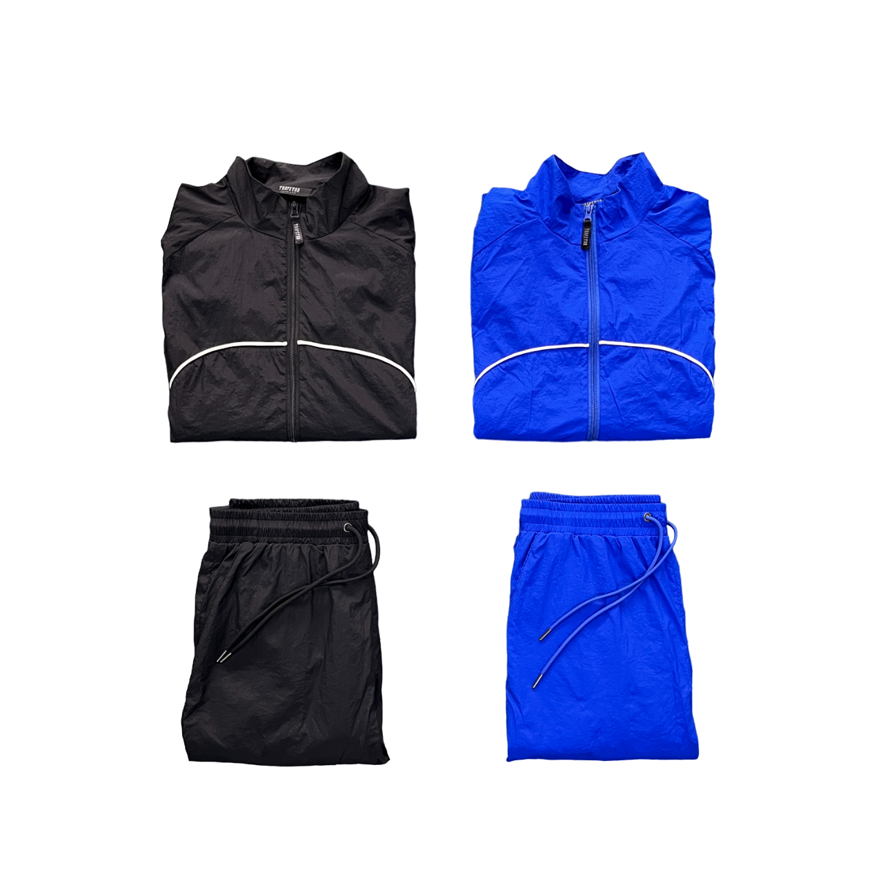Trapstar Shellsuit Negru Albastru Trening - prezentare produs