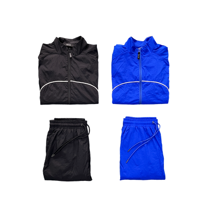 Trapstar Shellsuit Negru Albastru Trening - prezentare produs
