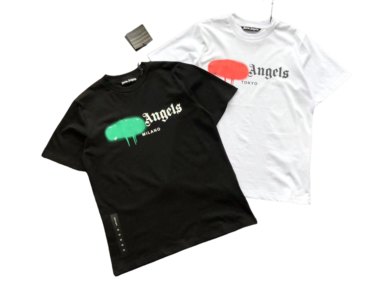 Palm Angels Graffiti Logo Tricou - prezentare produs