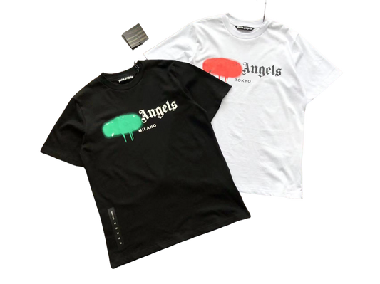 Palm Angels Graffiti Logo Tricou - prezentare produs