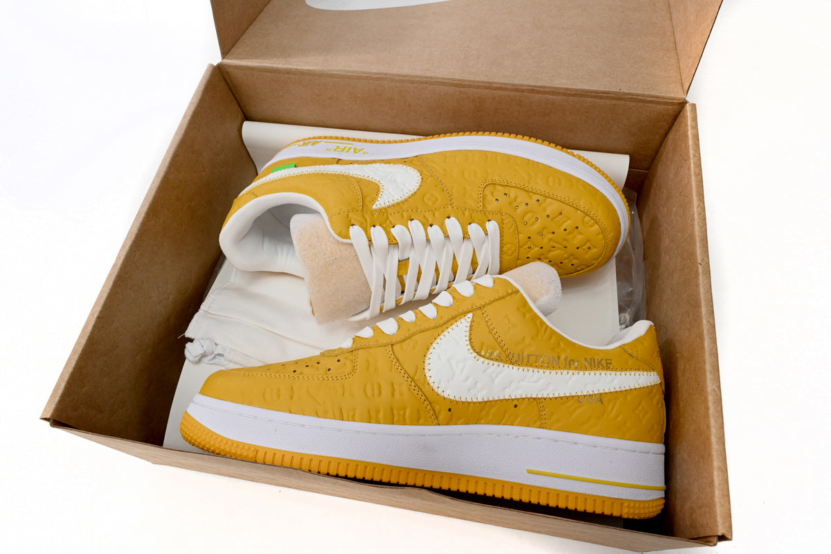 LV X Nike Air Force 1 Galben - prezentare produs