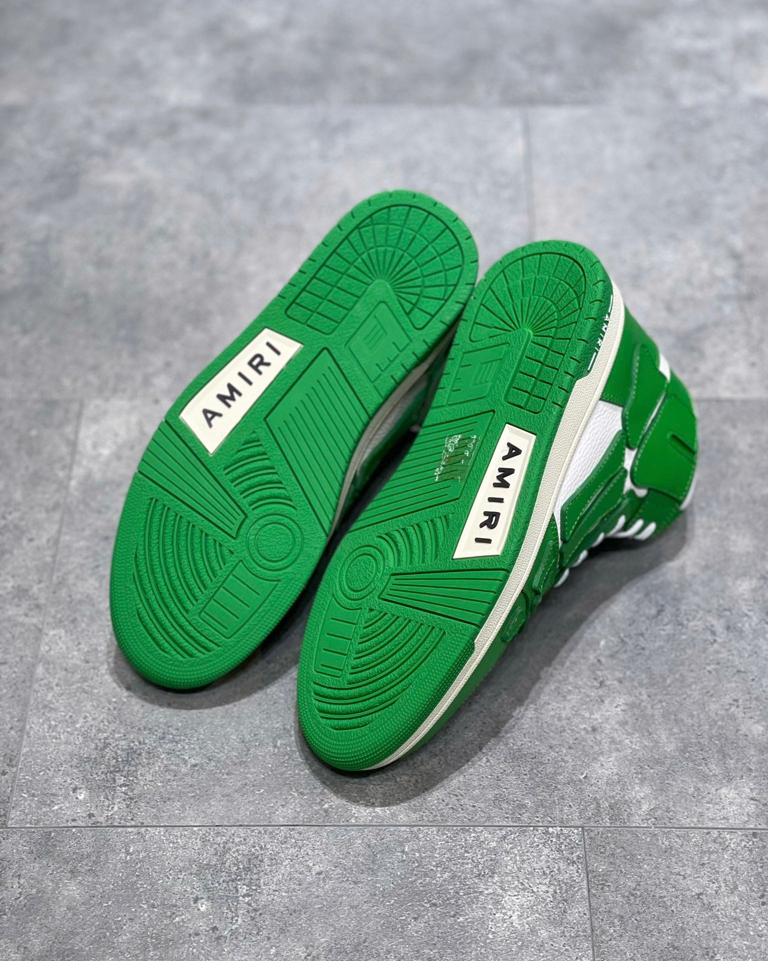 Amiri Skeleton High Top Alb Verde Clothing - prezentare produs