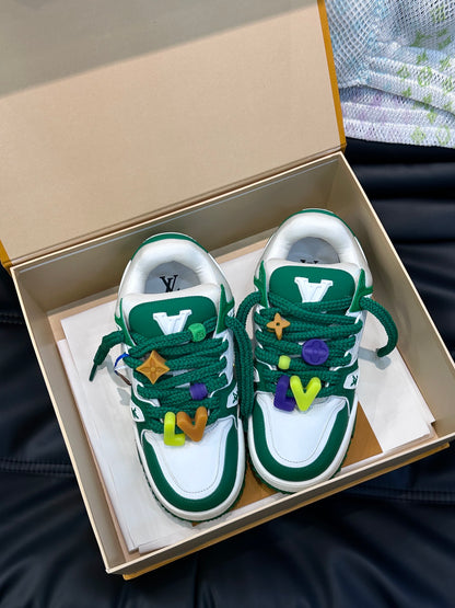 Louis Vuitton LV Pantofi sport Maxi Verde - prezentare produs