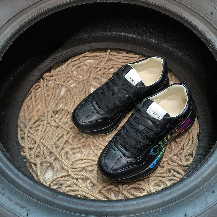 Gucci Rython Negru Rainbow Logo Pantofi sport - prezentare produs