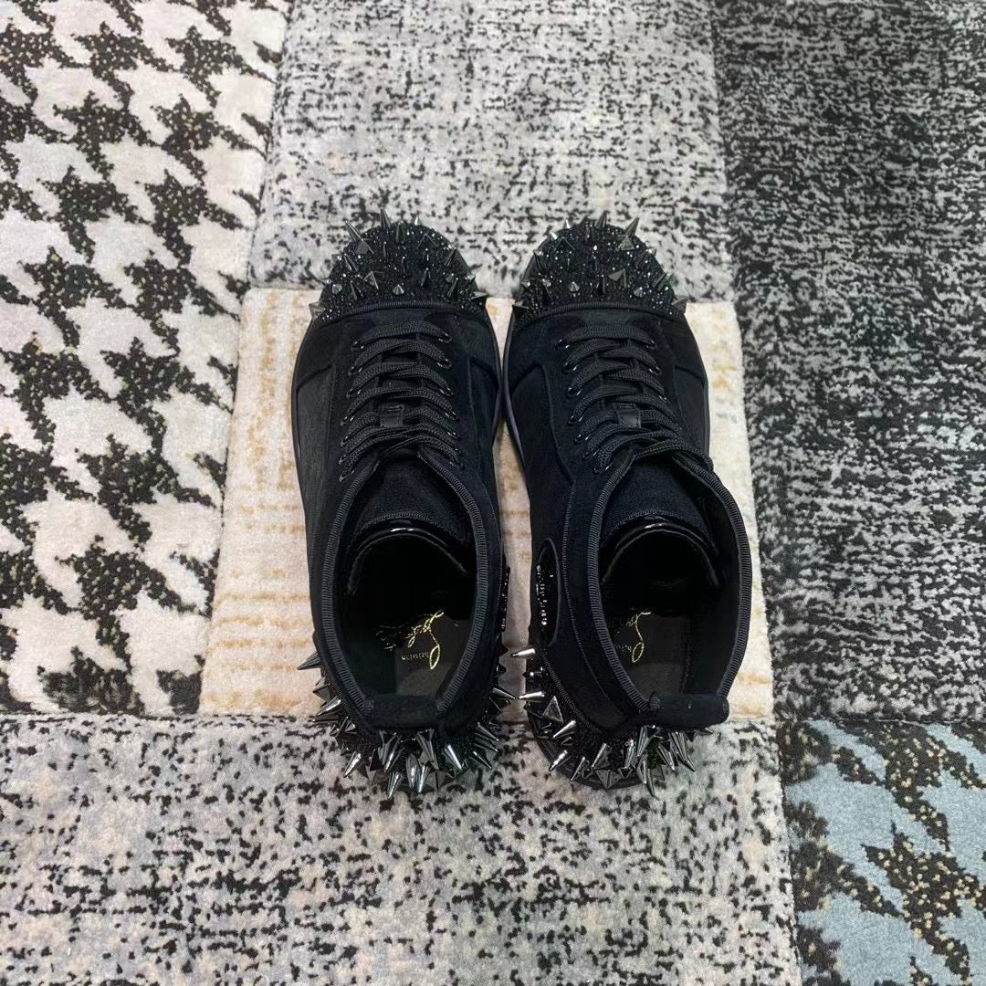 Christian Louboutin Negru Spikes High Luxury - prezentare produs