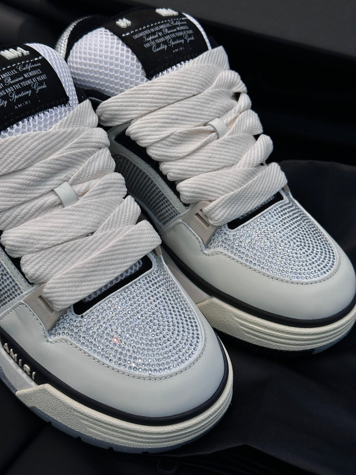 Amiri Ma 1 Alb Negru Diamonds New Colecție Pantofi sport - prezentare produs