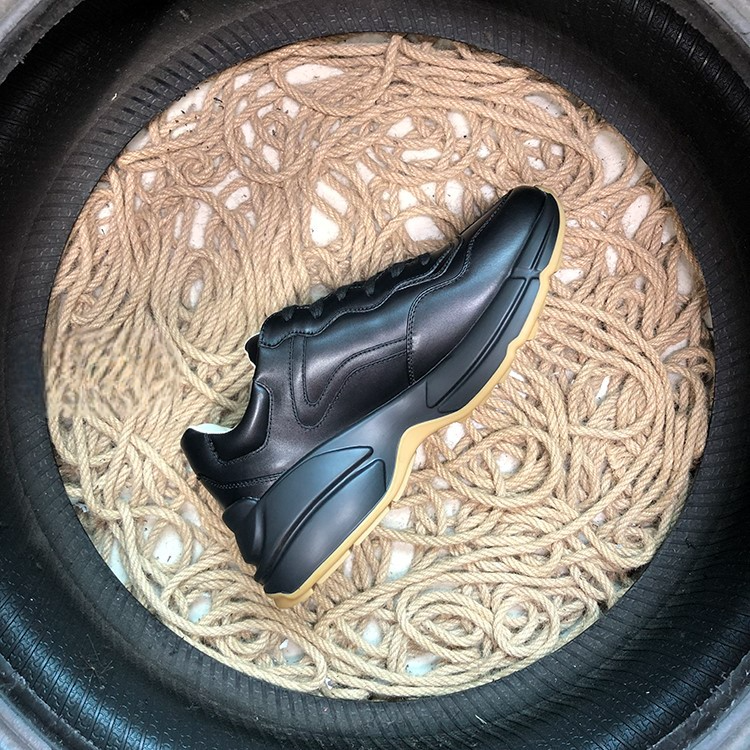 Gucci Rython Negru Logo Pantofi sport - prezentare produs
