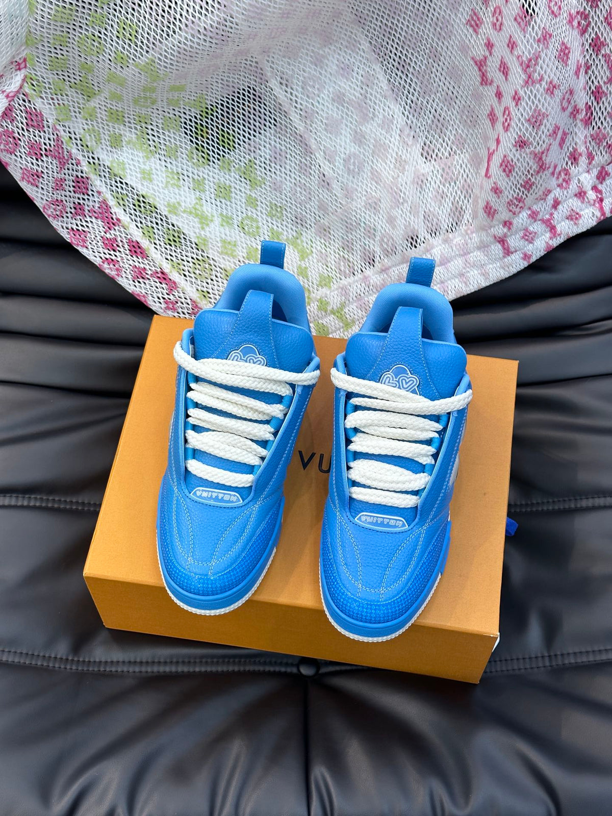 Louis Vuitton LV Skate Albastru Piele Pantofi sport - prezentare produs