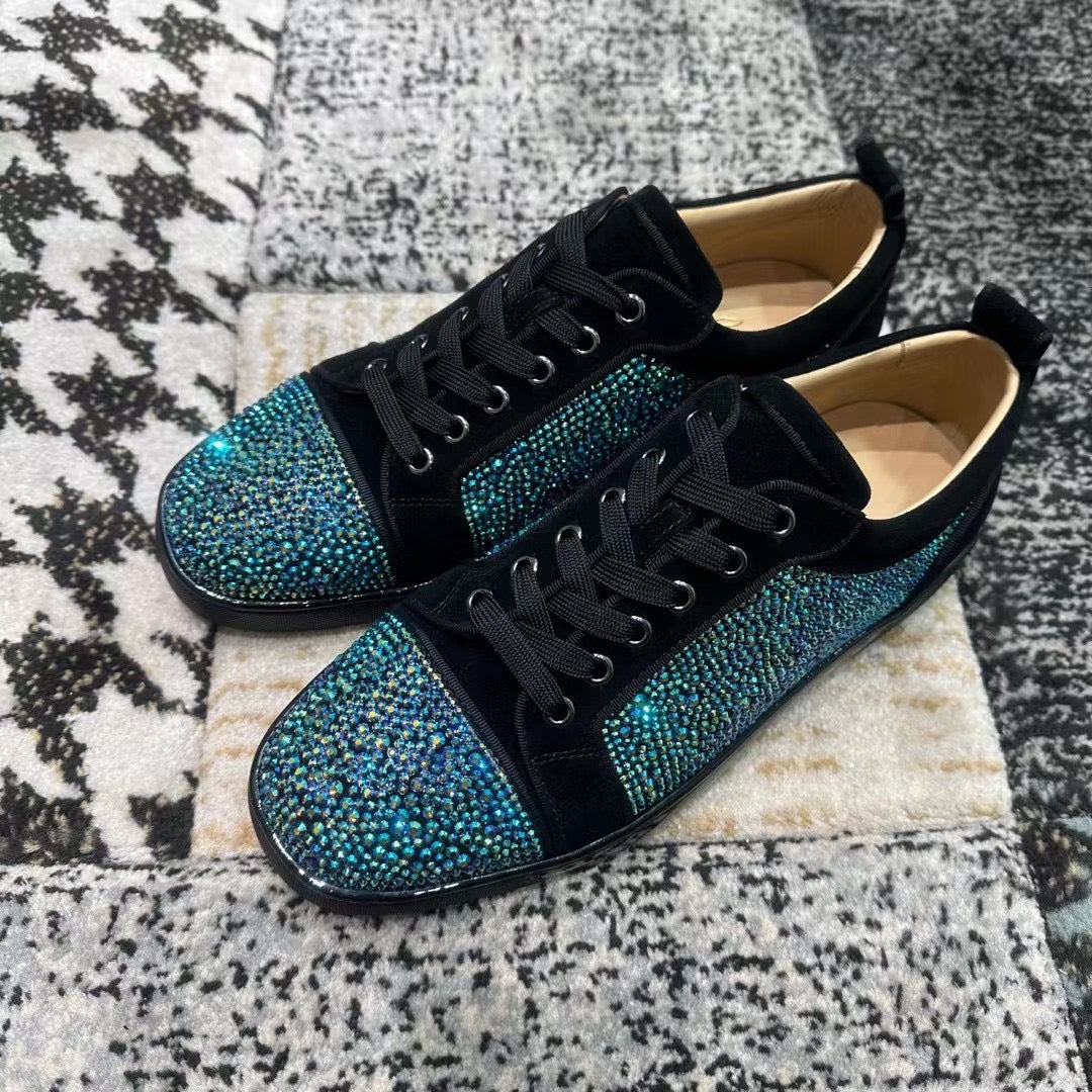 Christian Louboutin Turquoise Diamonds Low - prezentare produs