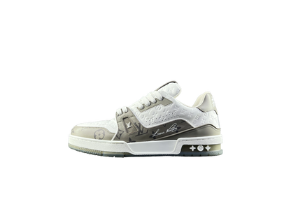 Louis Vuitton LV Trainers Gri Alb - prezentare produs