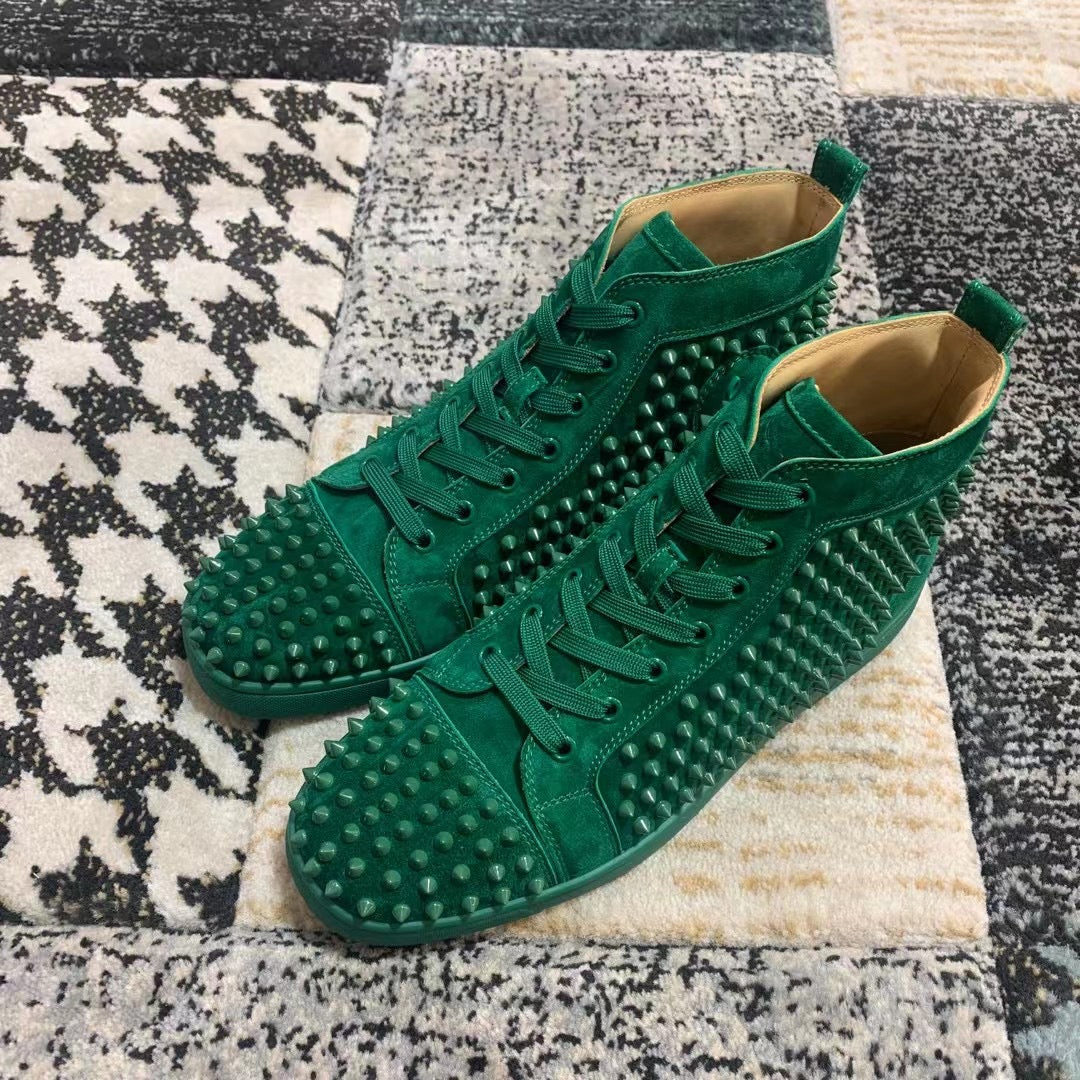 Christian Louboutin Verde Velvet High - prezentare produs