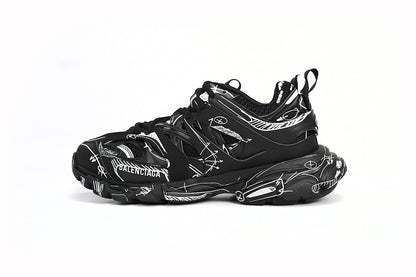 Balenciaga Track Negru Alb Paiting - prezentare produs