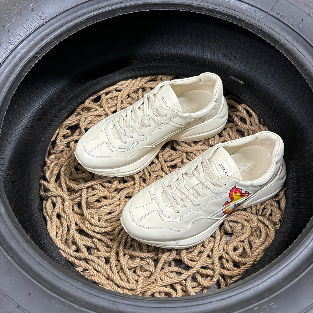 Gucci Rython Alb Fire Pantofi sport - prezentare produs
