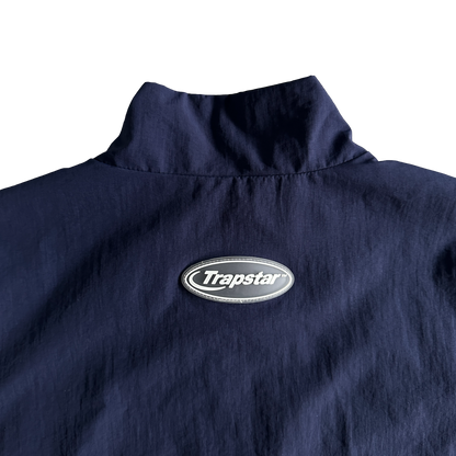 Trapstar Hyper Shellsuit Negru Albastru Trening - prezentare produs