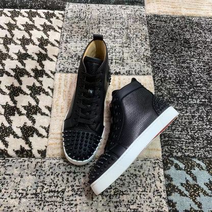 Christian Louboutin Full Negru Spikes High - prezentare produs