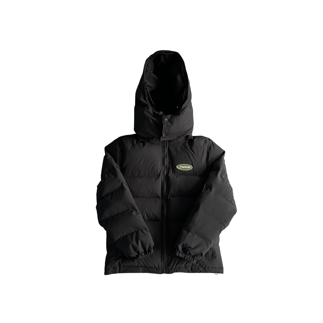 Trapstar Hyperdrive Detachable Hooded Puffer Jackst Fluorescent Verde Label - prezentare produs