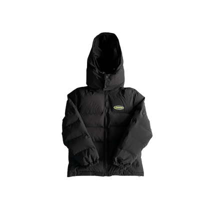 Trapstar Hyperdrive Detachable Hooded Puffer Jackst Fluorescent Verde Label - prezentare produs