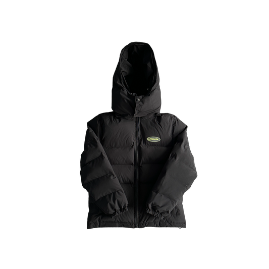 Trapstar Hyperdrive Detachable Hooded Puffer Jackst Fluorescent Verde Label - prezentare produs