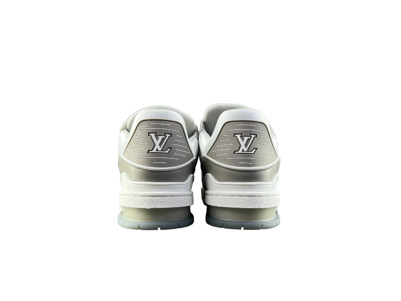 Louis Vuitton LV Trainers Gri Alb - prezentare produs