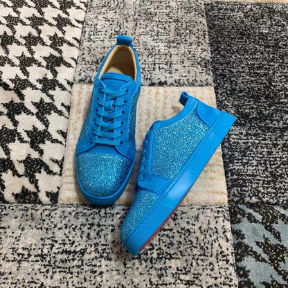 Christian Louboutin Light Albastru Diamonds Low - prezentare produs