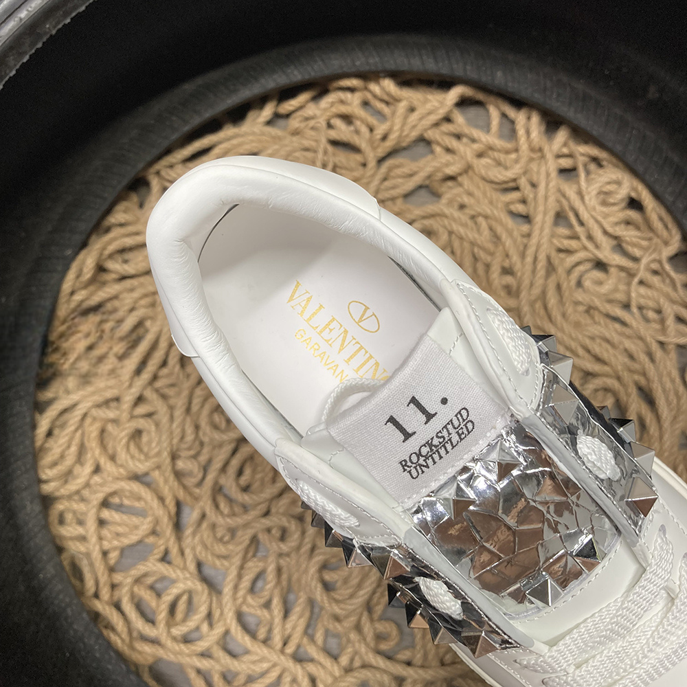 Valentino Rockstud Argintiu Alb Pantofi sport - prezentare produs