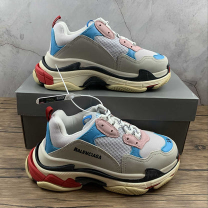 Balenciaga Triple S Albastru Roșu - prezentare produs