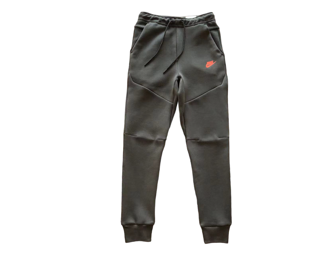 Nike Tech Fleece Negru Gri Portocaliu Logo Fleece - prezentare produs