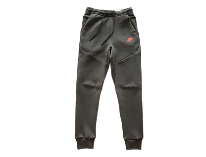 Nike Tech Fleece Negru Gri Portocaliu Logo Fleece - prezentare produs