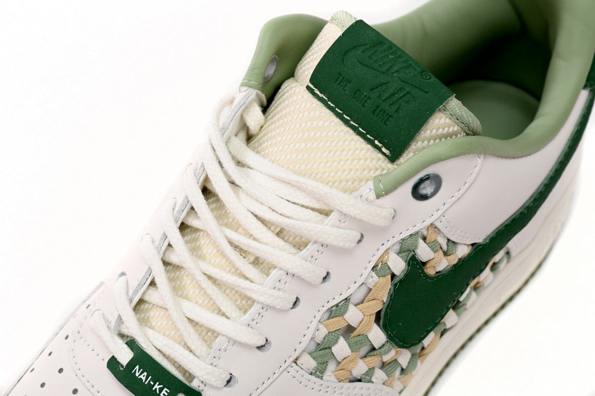 Nike Air Force Low Pale Fildeș Verde - prezentare produs