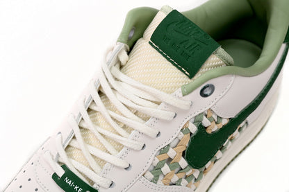 Nike Air Force Low Pale Fildeș Verde - prezentare produs