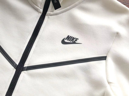 Nike Tech Fleece Full Alb Fleece - prezentare produs