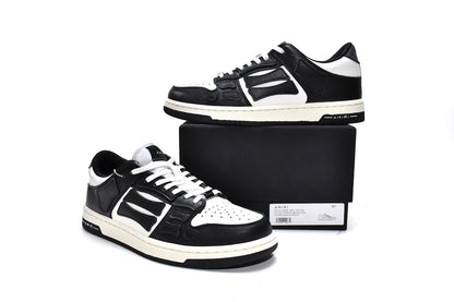 Amiri Skeleton Low Alb Negru - prezentare produs