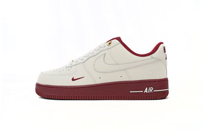 Nike Air Force 1 Low Bej Roșu - prezentare produs