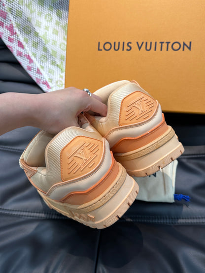 Louis Vuitton LV Trainers Maxi Washed Portocaliu - prezentare produs