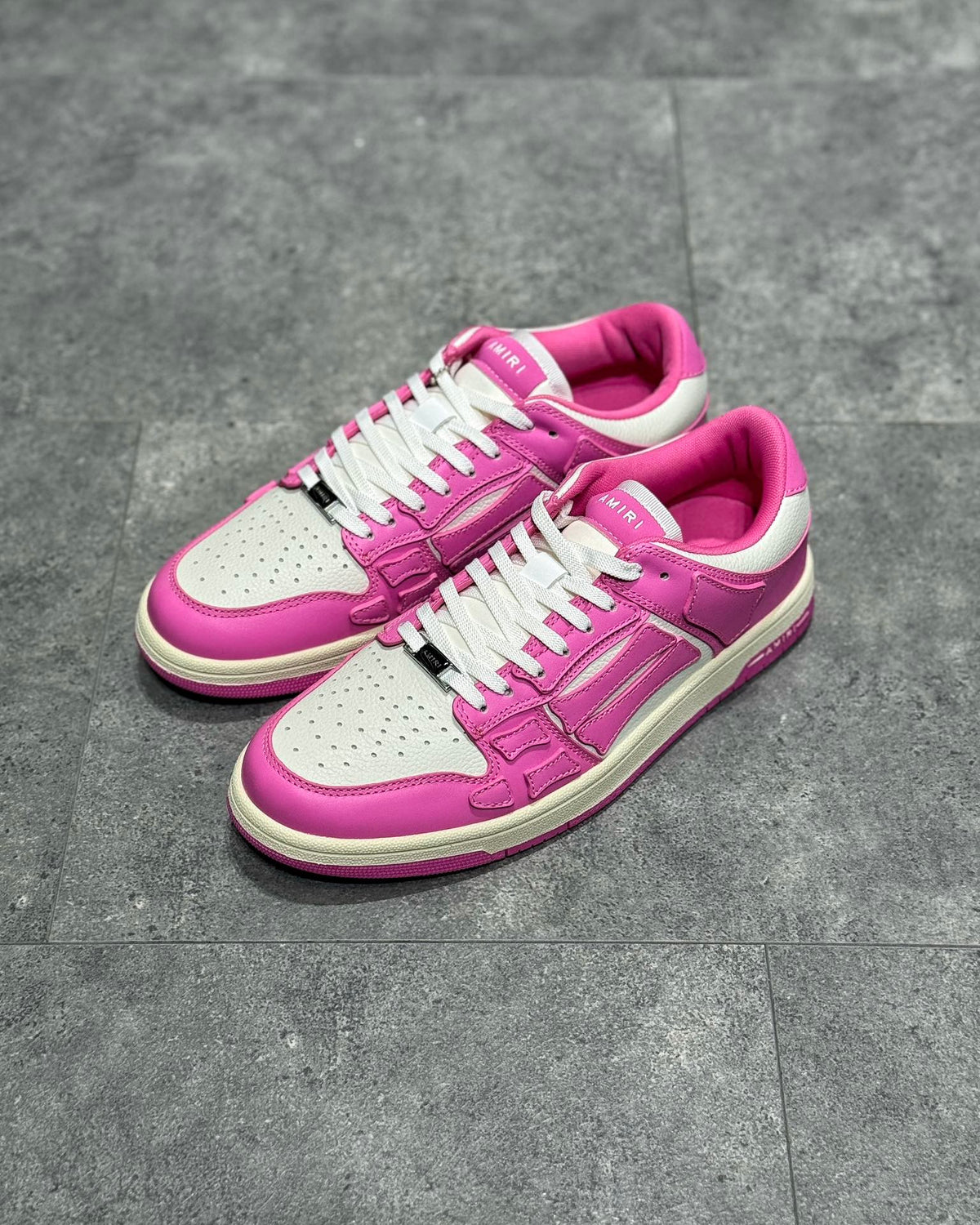 Amiri Skeleton Roz Alb Pantofi sport - prezentare produs