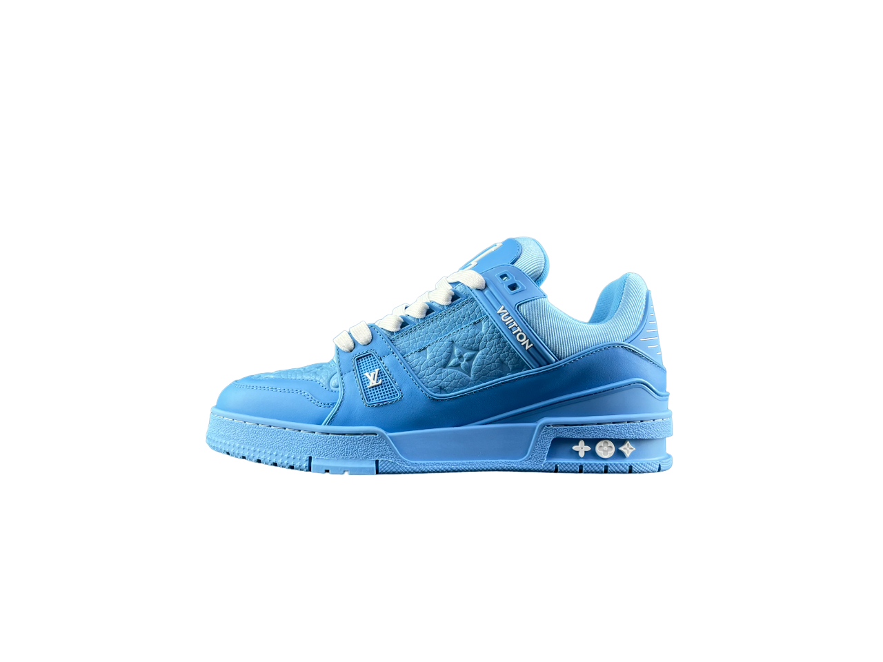 Louis Vuitton LV Trainers Baby Albastru Piele - prezentare produs