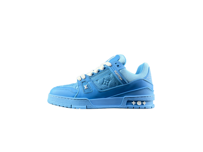 Louis Vuitton LV Trainers Baby Albastru Piele - prezentare produs