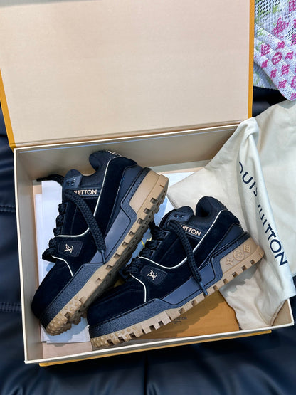 Louis Vuitton LV Trainers Maxi Negru Pânză - prezentare produs
