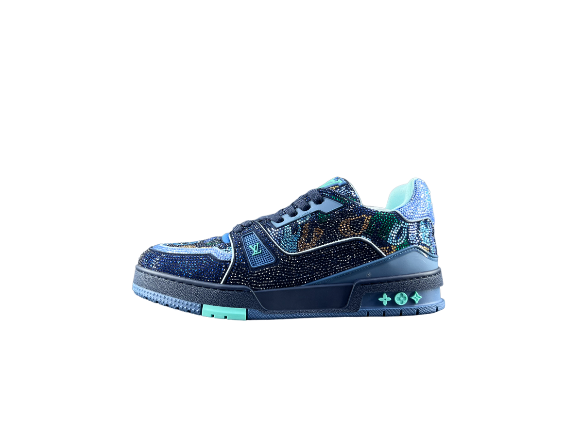 Louis Vuitton LV Trainers Albastru Diamonds Luxury Ediție - prezentare produs