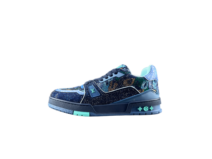 Louis Vuitton LV Trainers Albastru Diamonds Luxury Ediție - prezentare produs