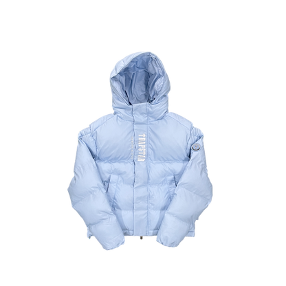 Trapstar Decoded Hooded Puffer Geacă Ice Albastru - prezentare produs