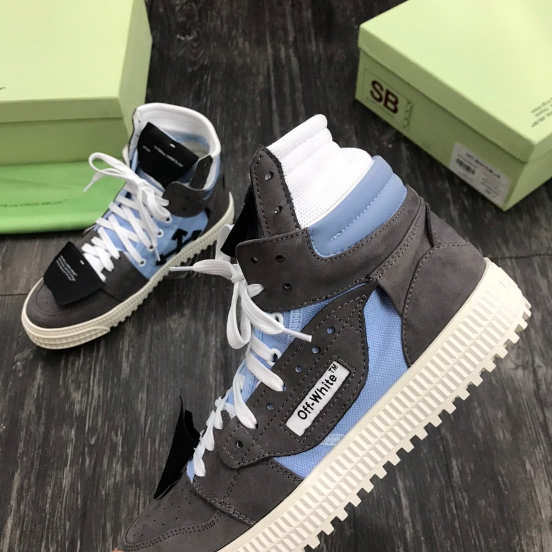 Off-White Court 3 0 Albastru Gri - prezentare produs