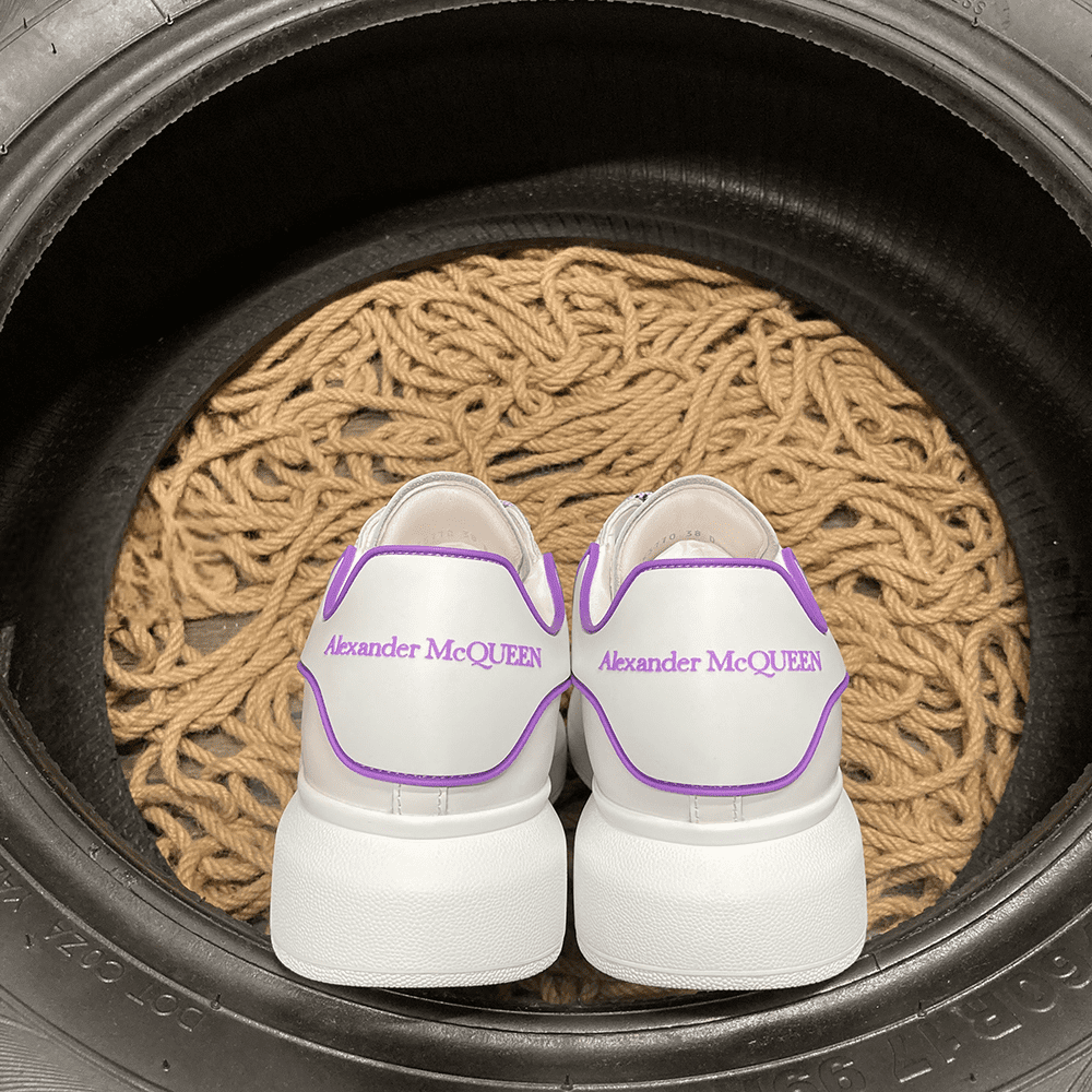 Alexander McQueen Violet Alb Pantofi sport - prezentare produs