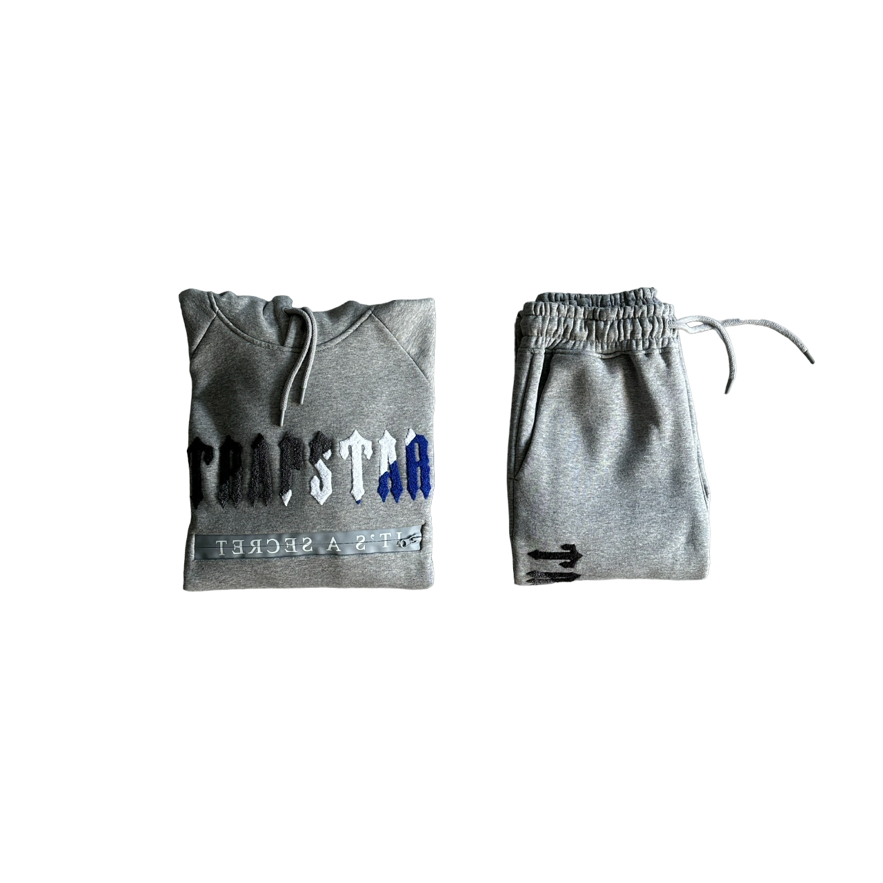 Trapstar Trening Chenille Gri Albastru - prezentare produs