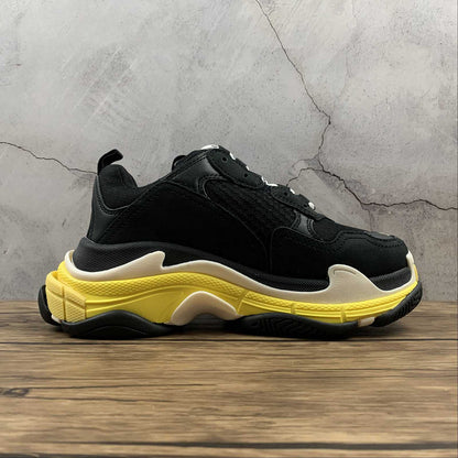 Balenciaga Triple S Galben Negru - prezentare produs