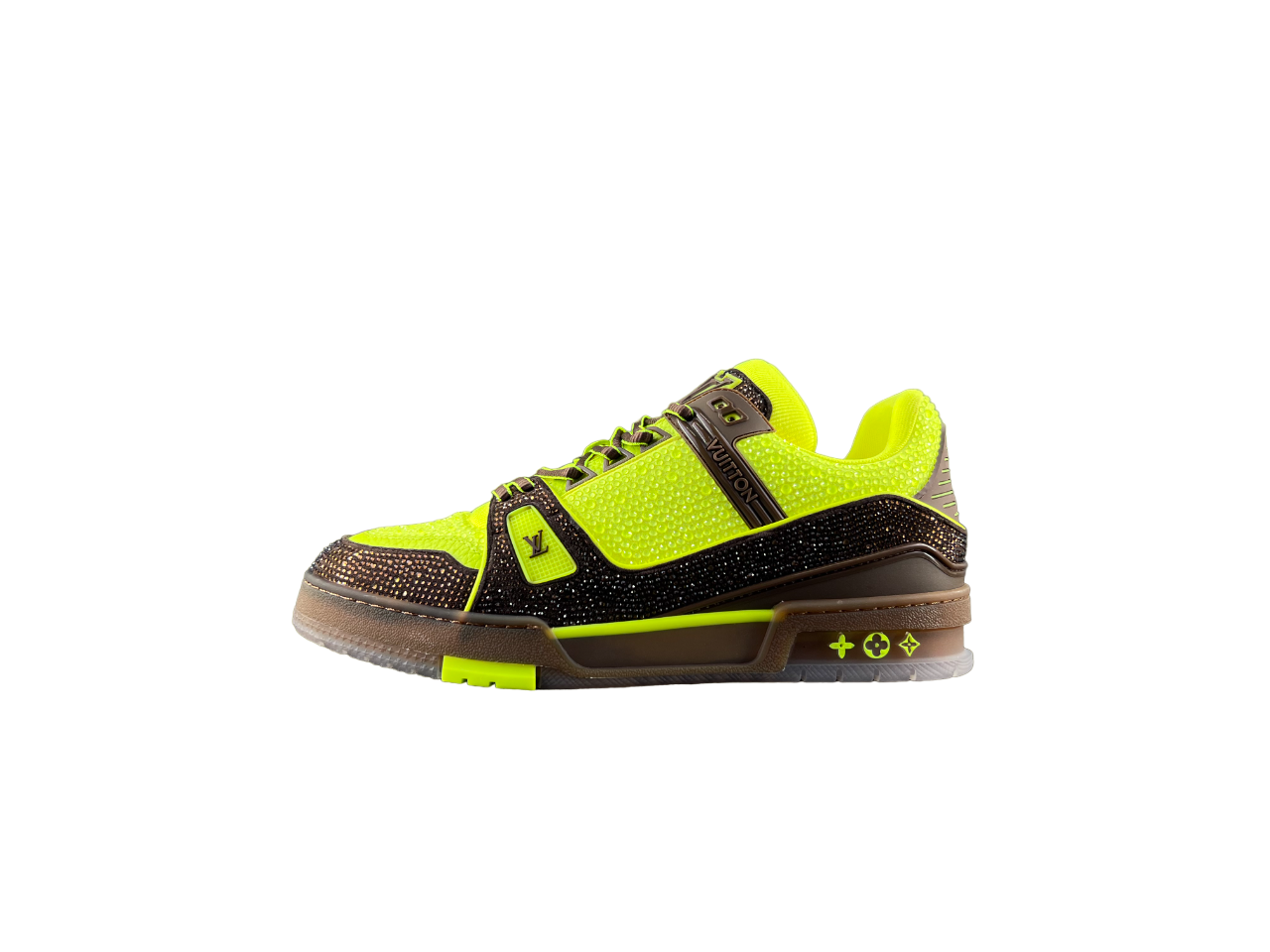 Louis Vuitton LV Trainers Verde Maro Diamonds Luxury Ediție - prezentare produs