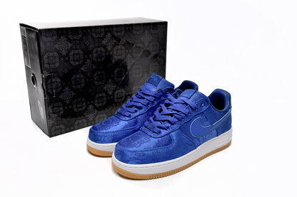 Clot X Nike Air Force Premium Albastru Silk - prezentare produs