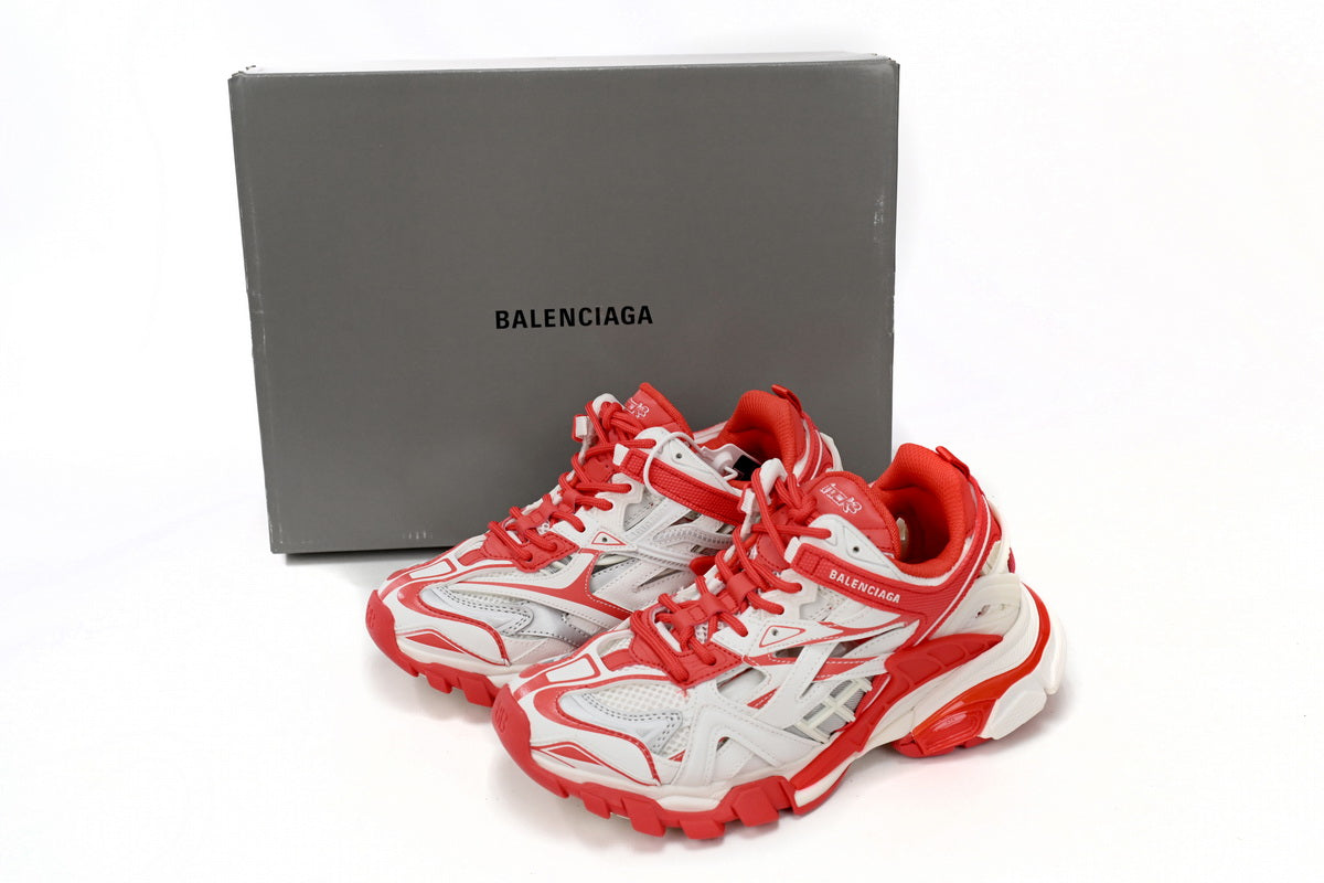 Balenciaga Track 2 0 Roșu Alb - prezentare produs